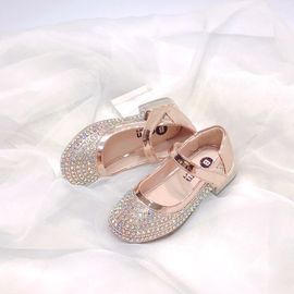 [BOOM] Clear Heel shoes Rose Gold _ Toddler Little Girls Junior Fashion Shoes Comfortable Shoes
